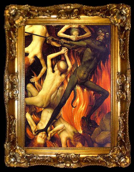 framed  Hans Memling The Last Judgement Triptych, ta009-2